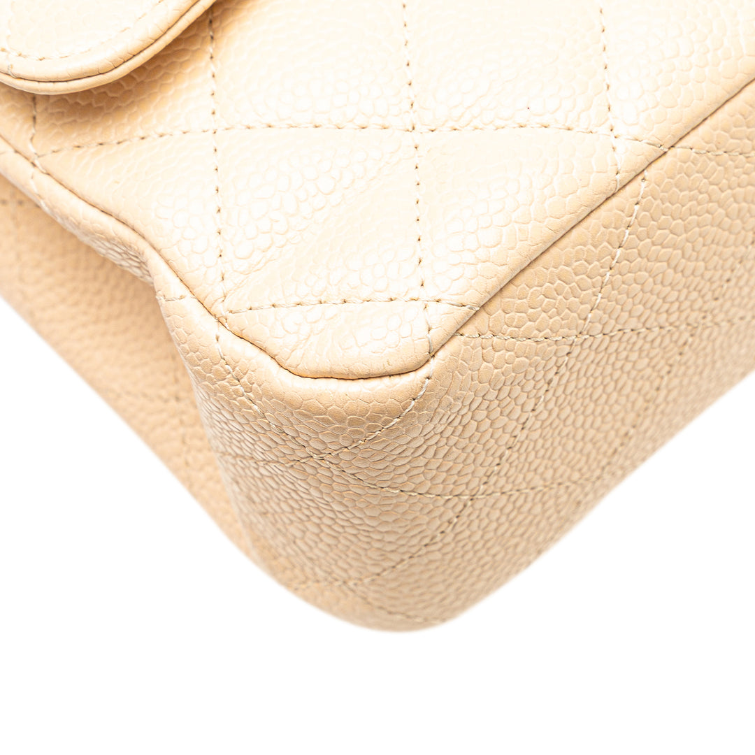 Medium Classic Caviar Double Flap Brown - Gaby Paris