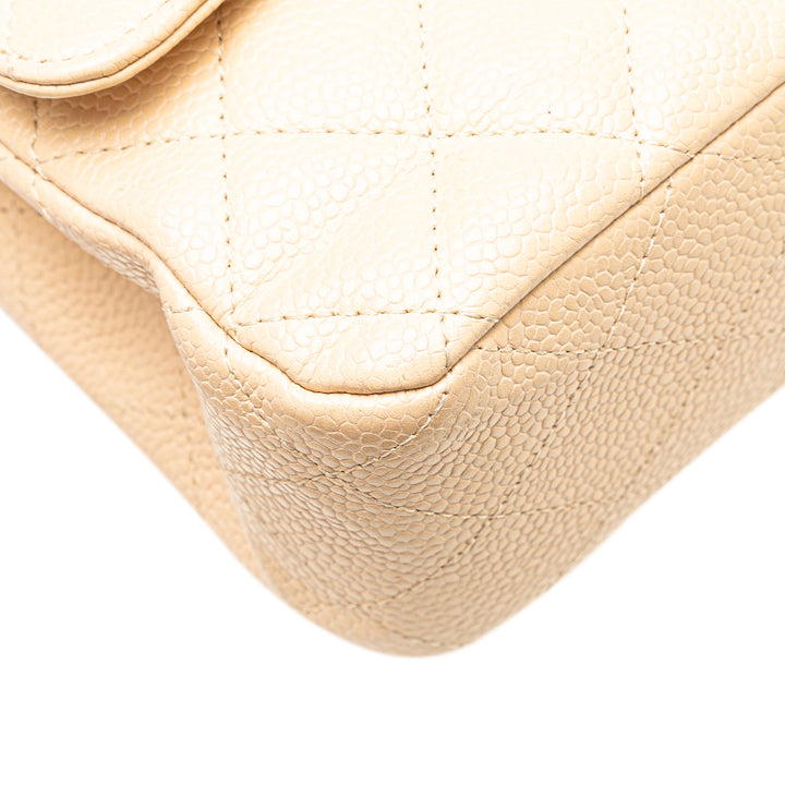 Medium Classic Caviar Double Flap Brown - Gaby Paris