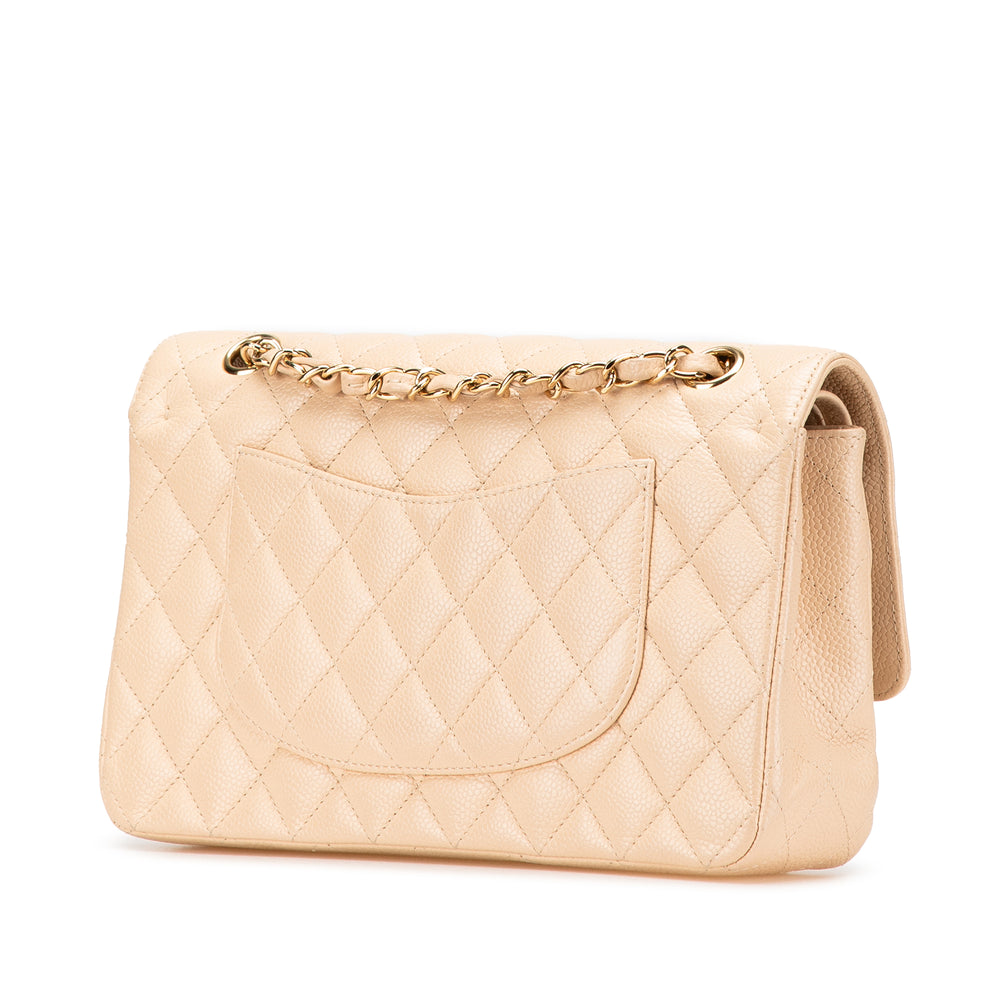Medium Classic Caviar Double Flap Brown - Gaby Paris