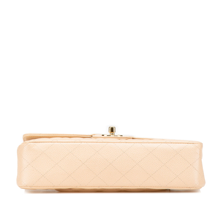 Medium Classic Caviar Double Flap Brown - Gaby Paris