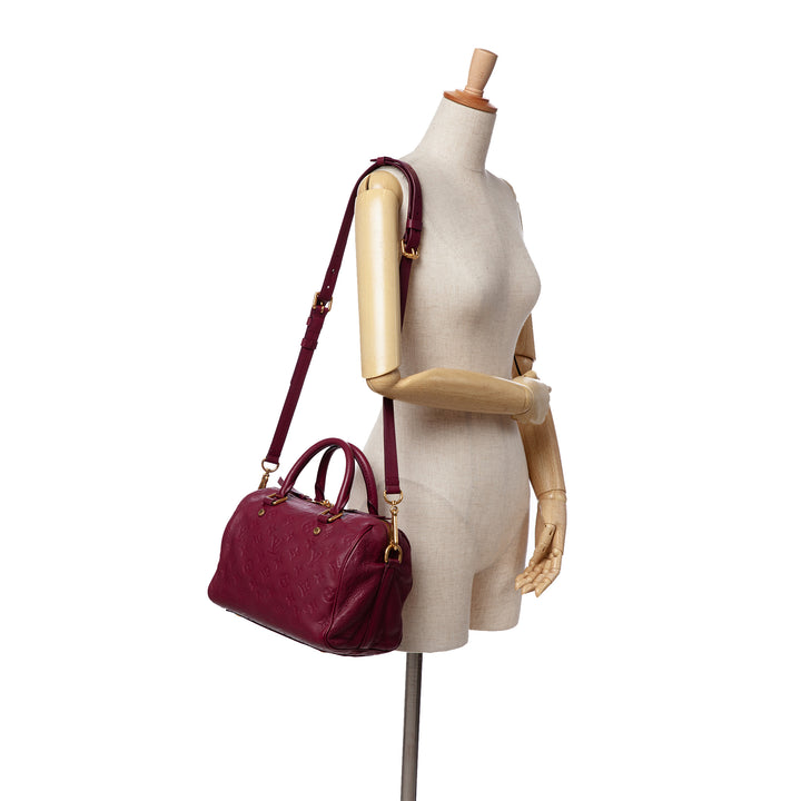 Monogram Empreinte Speedy Bandouliere 25 Red - Gaby Paris