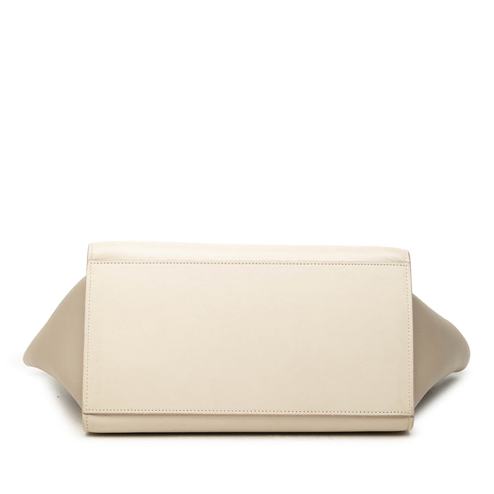 Celine Sac à main Tricolore Trapeze Petit Cuir de veau Marron – vue 3 – GABY PARIS