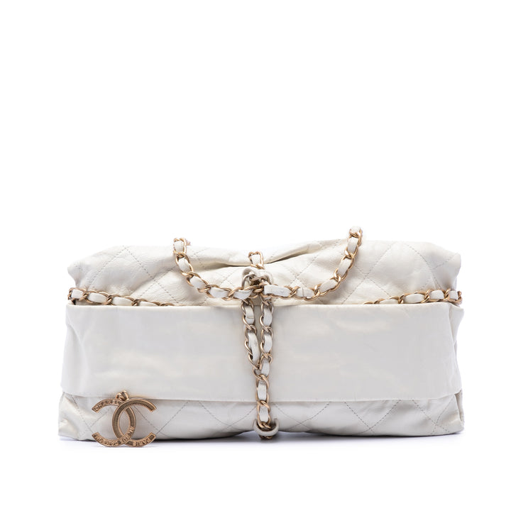 Chanel Matelassé Cuir de veau Midnight Swim Baluchon Sac