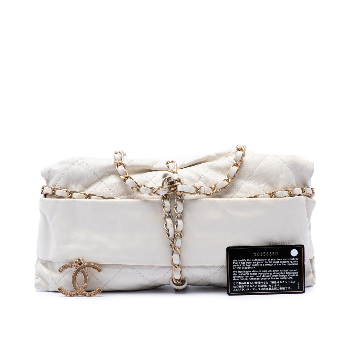 Chanel Matelassé Cuir de veau Midnight Swim Baluchon Sac