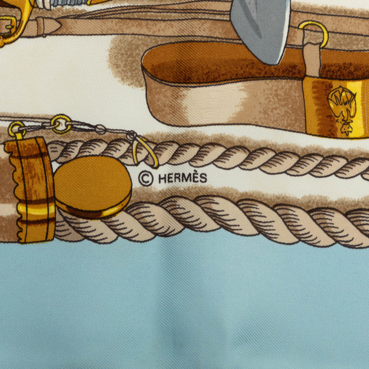 Hermès Musee Foulard 90 Multi Multicolore – vue 6 – GABY PARIS