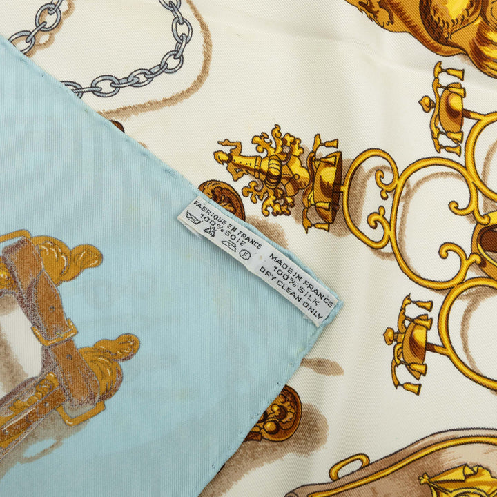 Hermès Musee Foulard 90 Multi Multicolore – vue 8 – GABY PARIS