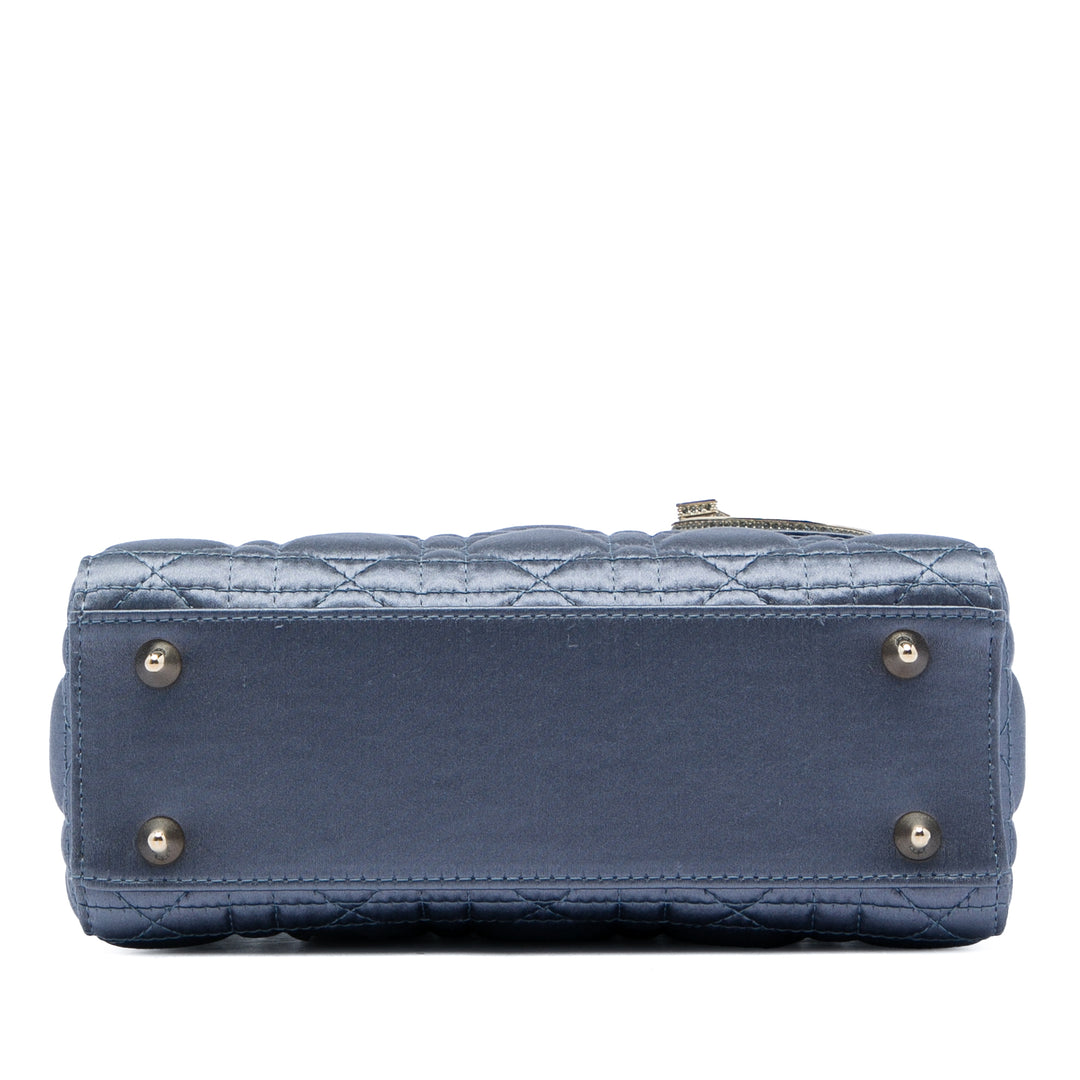 Dior Small Satin Cannage Swarovski Lady Dior