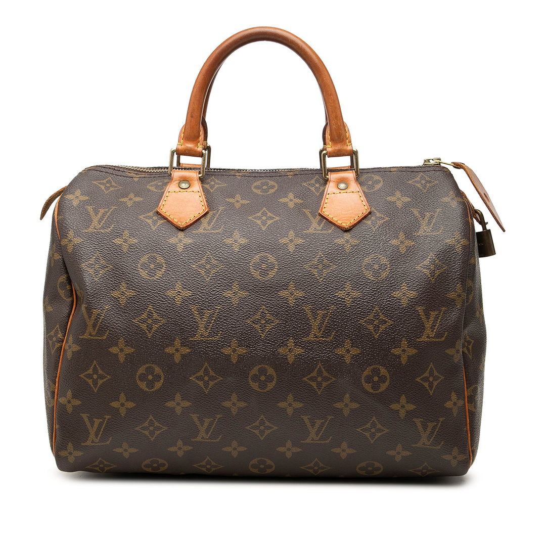 Louis Vuitton Sac à main Speedy 30 Monogram Marron – vue principale – GABY PARIS