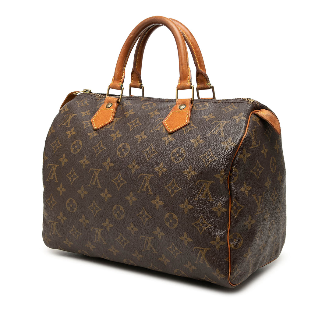 Louis Vuitton Sac à main Speedy 30 Monogram Marron – vue 2 – GABY PARIS