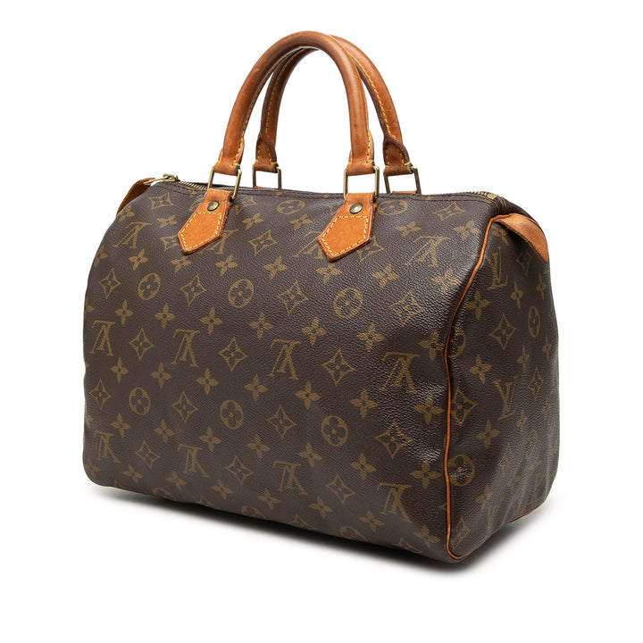 Louis Vuitton Sac à main Speedy 30 Monogram Marron – vue 2 – GABY PARIS