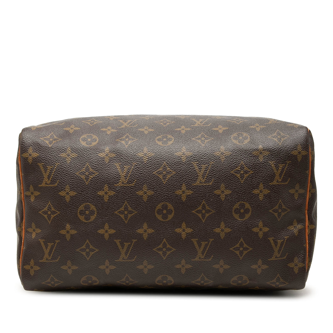 Louis Vuitton Sac à main Speedy 30 Monogram Marron – vue 3 – GABY PARIS