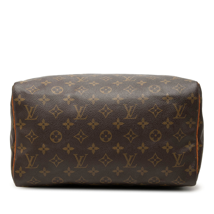 Louis Vuitton Sac à main Speedy 30 Monogram Marron – vue 3 – GABY PARIS