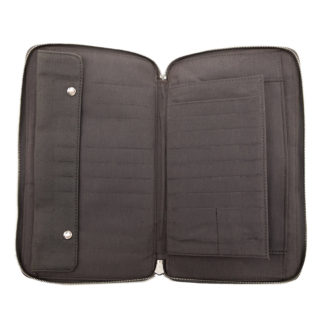 Hermès Toile Fourre Tout Zippy Organizer Wallet Gris – GABY PARIS Authentique