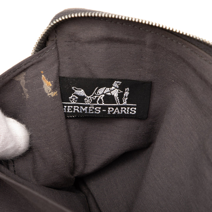 Hermès Toile Fourre Tout Zippy Organizer Wallet Gris – GABY PARIS Authentique