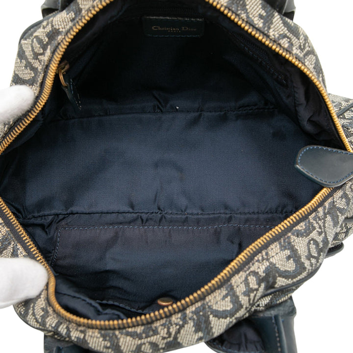 Dior Diorissimo Trotter Double Saddle Bowler Sac Mini Bleu