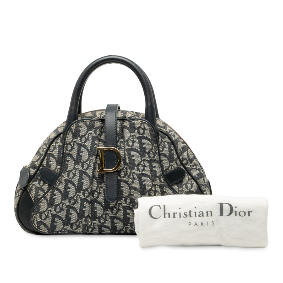 Dior Diorissimo Trotter Double Saddle Bowler Sac Mini Bleu