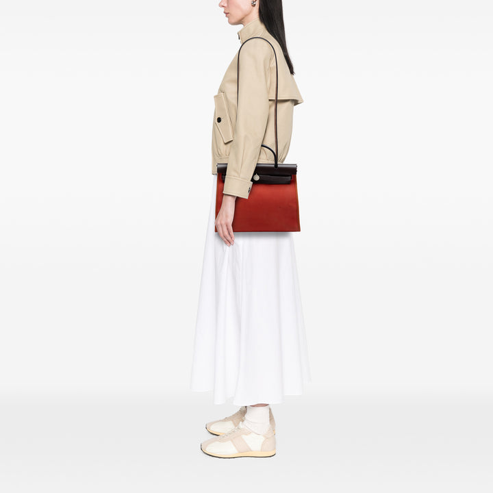 Hermès Herbag Zippé 31 Orange – vue 6 – GABY PARIS