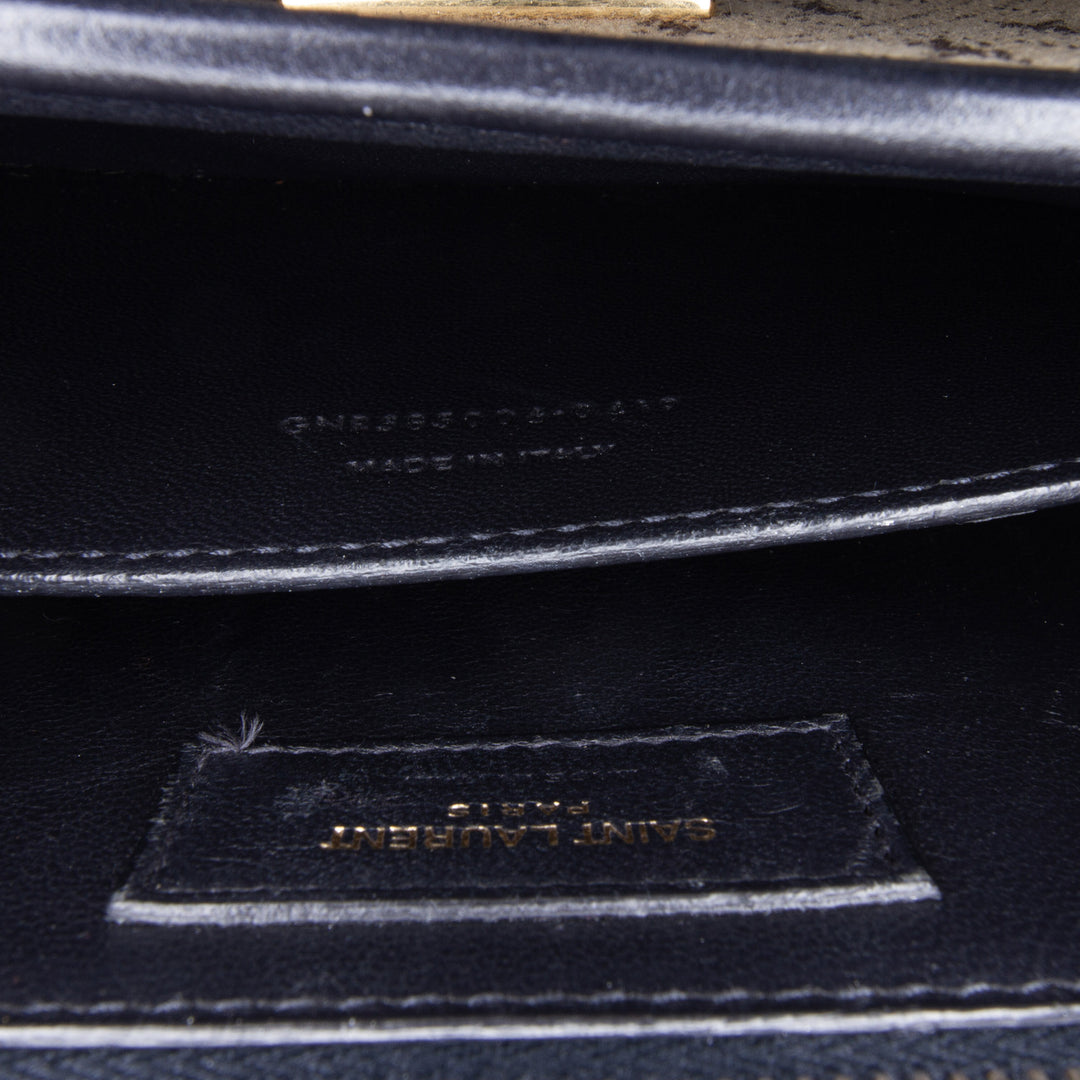 Small Canvas Monogram All Over Crossbody Brown - Gaby Paris