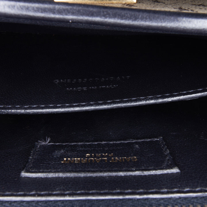 Small Canvas Monogram All Over Crossbody Brown - Gaby Paris