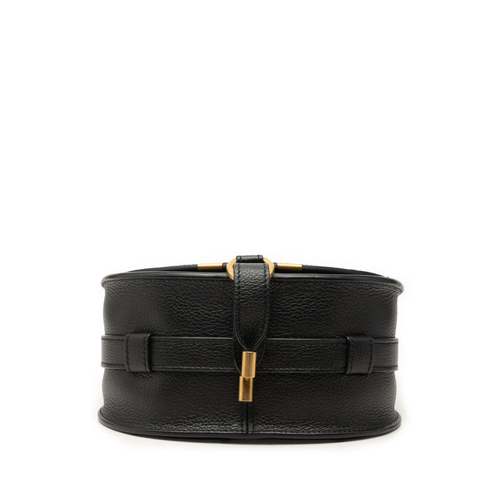 Grained Marcie Saddle Sac Petit Noir