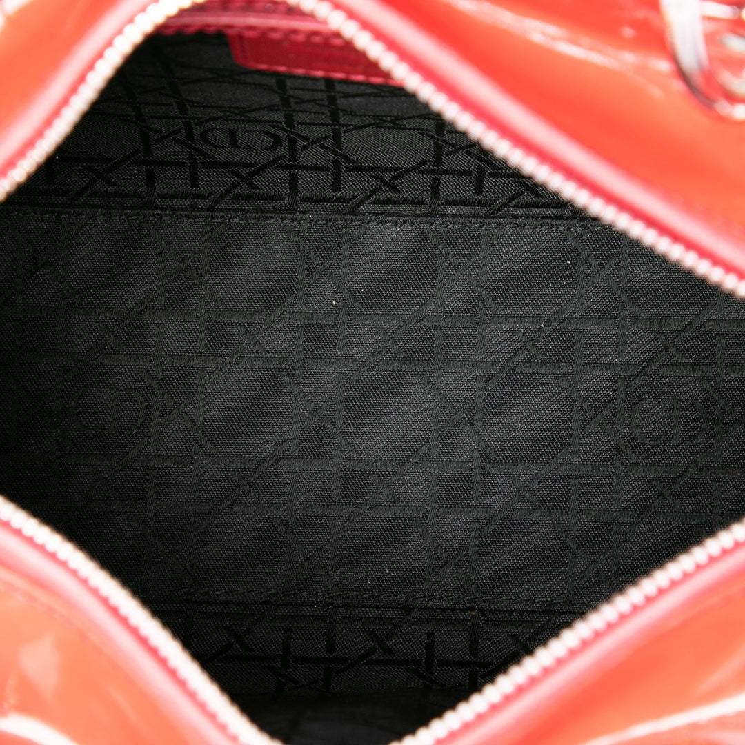 Dior Lady Dior Cannage Moyen Rouge – vue 4 – GABY PARIS