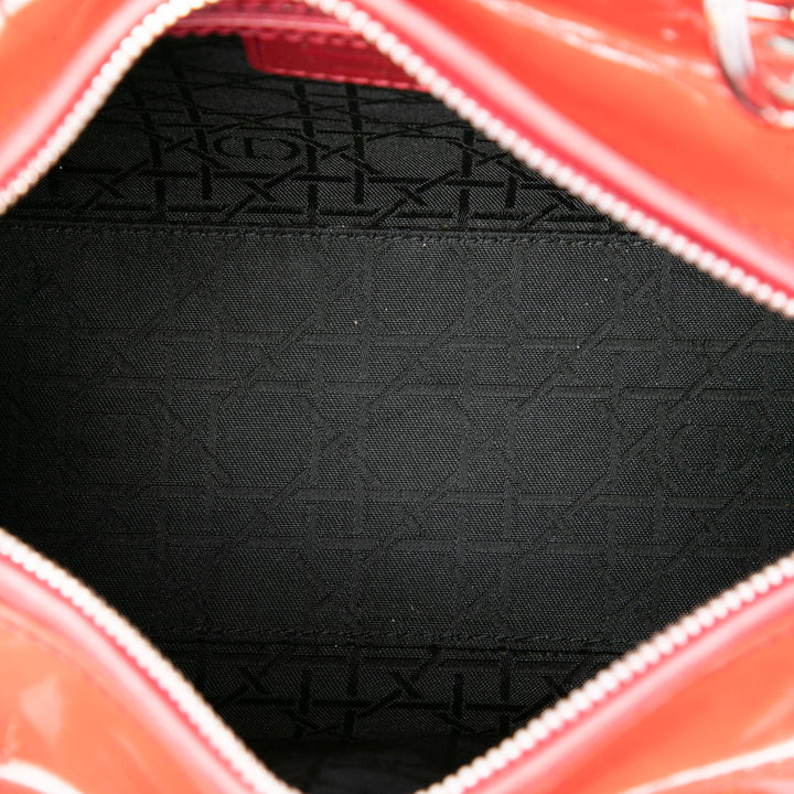 Dior Lady Dior Cannage Moyen Rouge – vue 4 – GABY PARIS