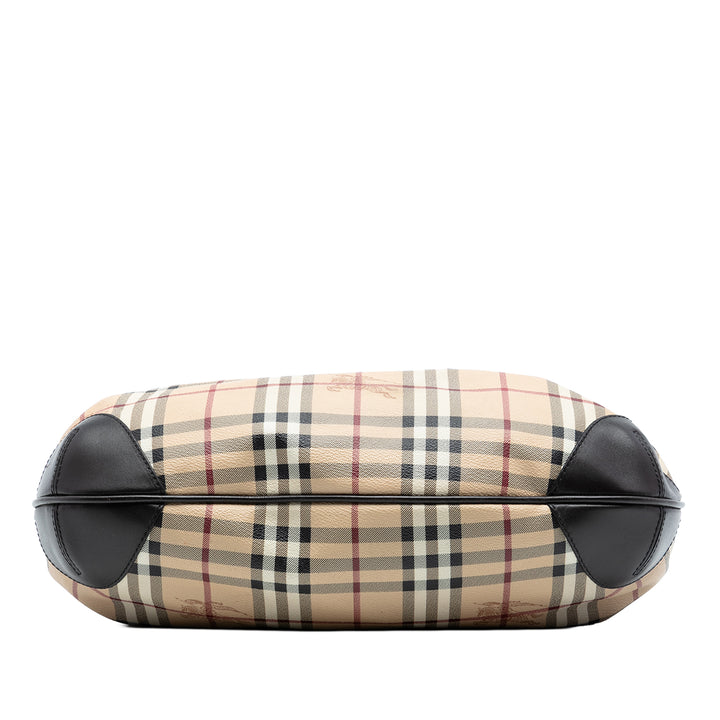 Burberry Medium Haymarket Check Coated Toile Willenmore Hobo
