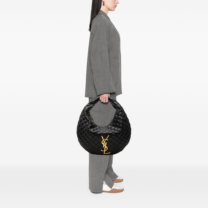 Saint Laurent Matelassé Nappa Monogram Icare Hobo