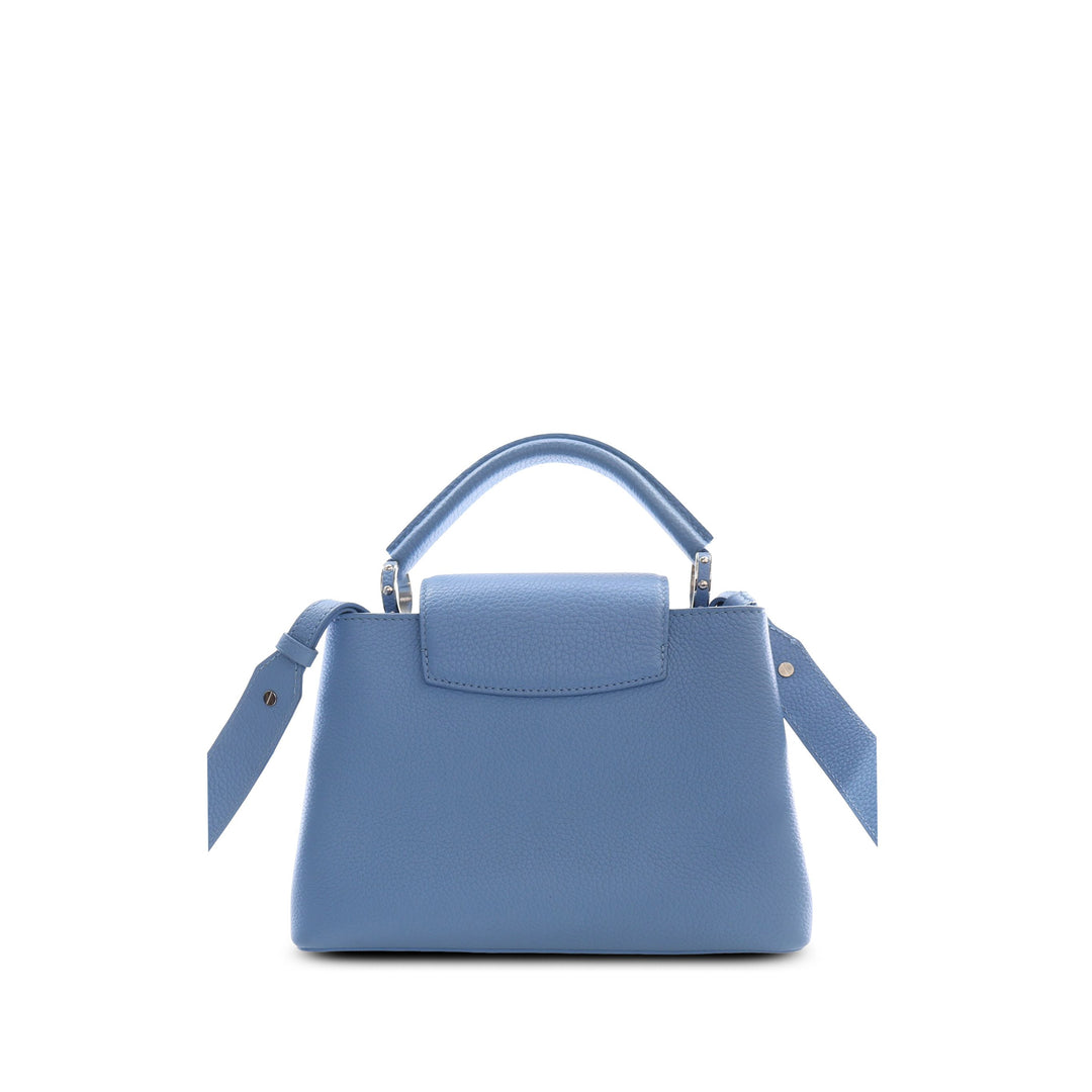 Louis Vuitton Sac à main clouté Capucines taurillon BB Bleu – vue 2 – GABY PARIS