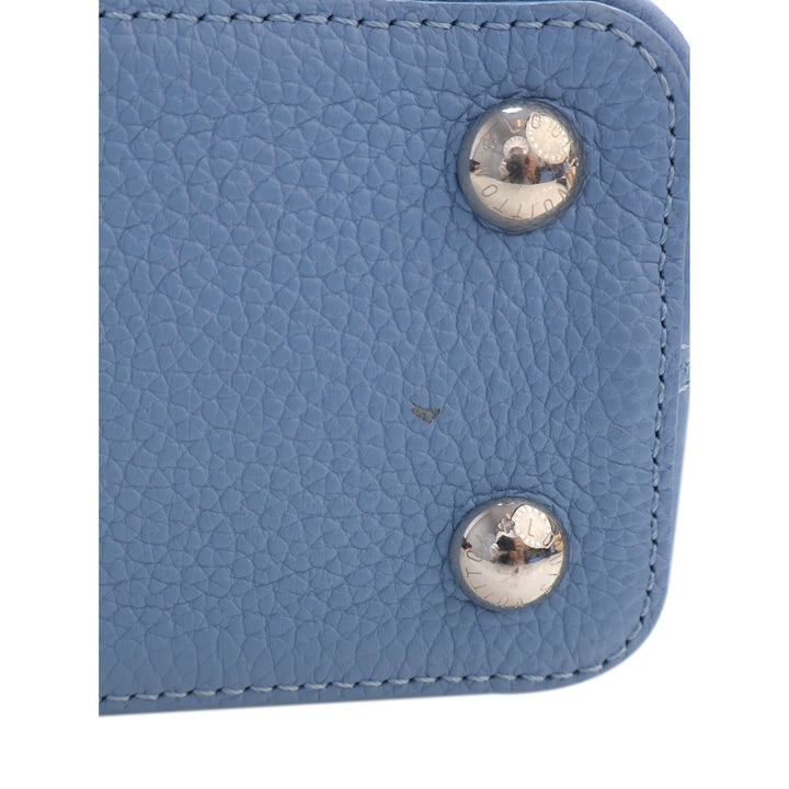 Louis Vuitton Sac à main clouté Capucines taurillon BB Bleu – vue 8 – GABY PARIS
