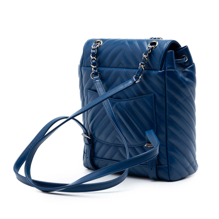Chanel Chevron Urban Spirit Sac à dos Petit Cuir de veau