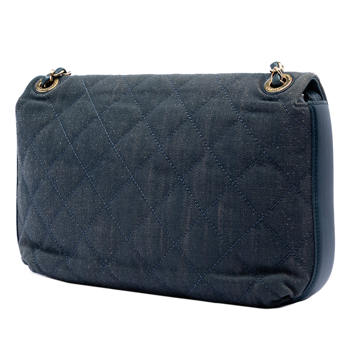 Chanel CC Matelassé et Poche avant Rabat simple Jean