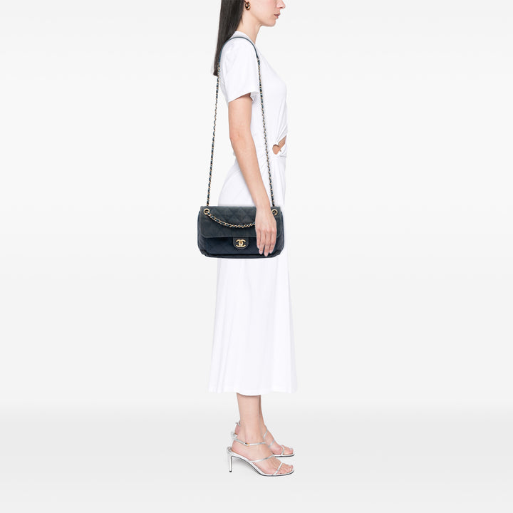 Chanel CC Matelassé et Poche avant Rabat simple Jean