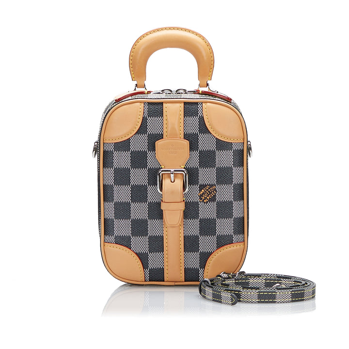 Damier Colors Valisette Verticale Gray - Gaby Paris