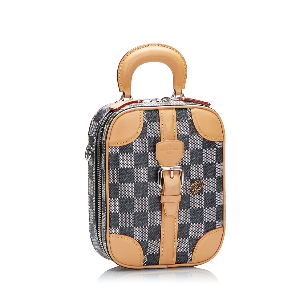 Damier Colors Valisette Verticale Gray - Gaby Paris