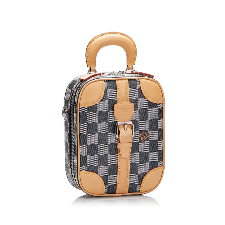 Damier Colors Valisette Verticale Gray - Gaby Paris