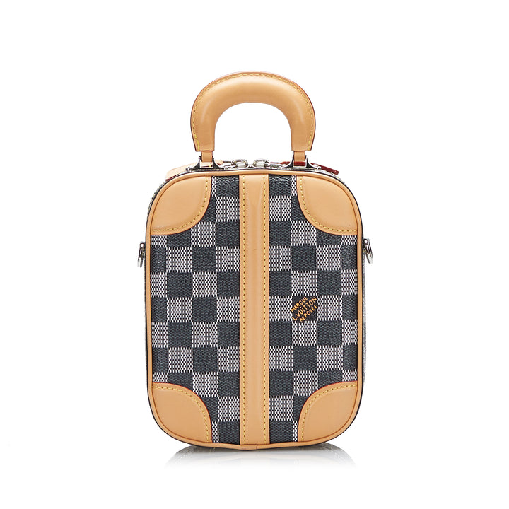 Damier Colors Valisette Verticale Gray - Gaby Paris