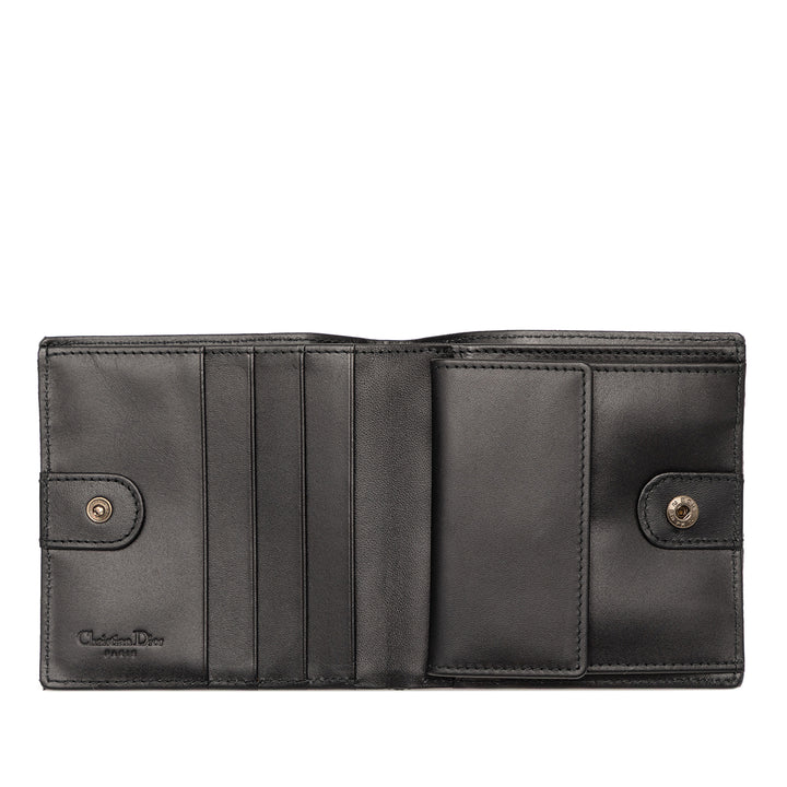 Dior Oblique Toile Bifold Compact Portefeuille