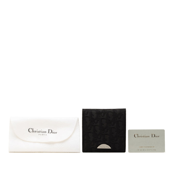 Dior Oblique Toile Bifold Compact Portefeuille
