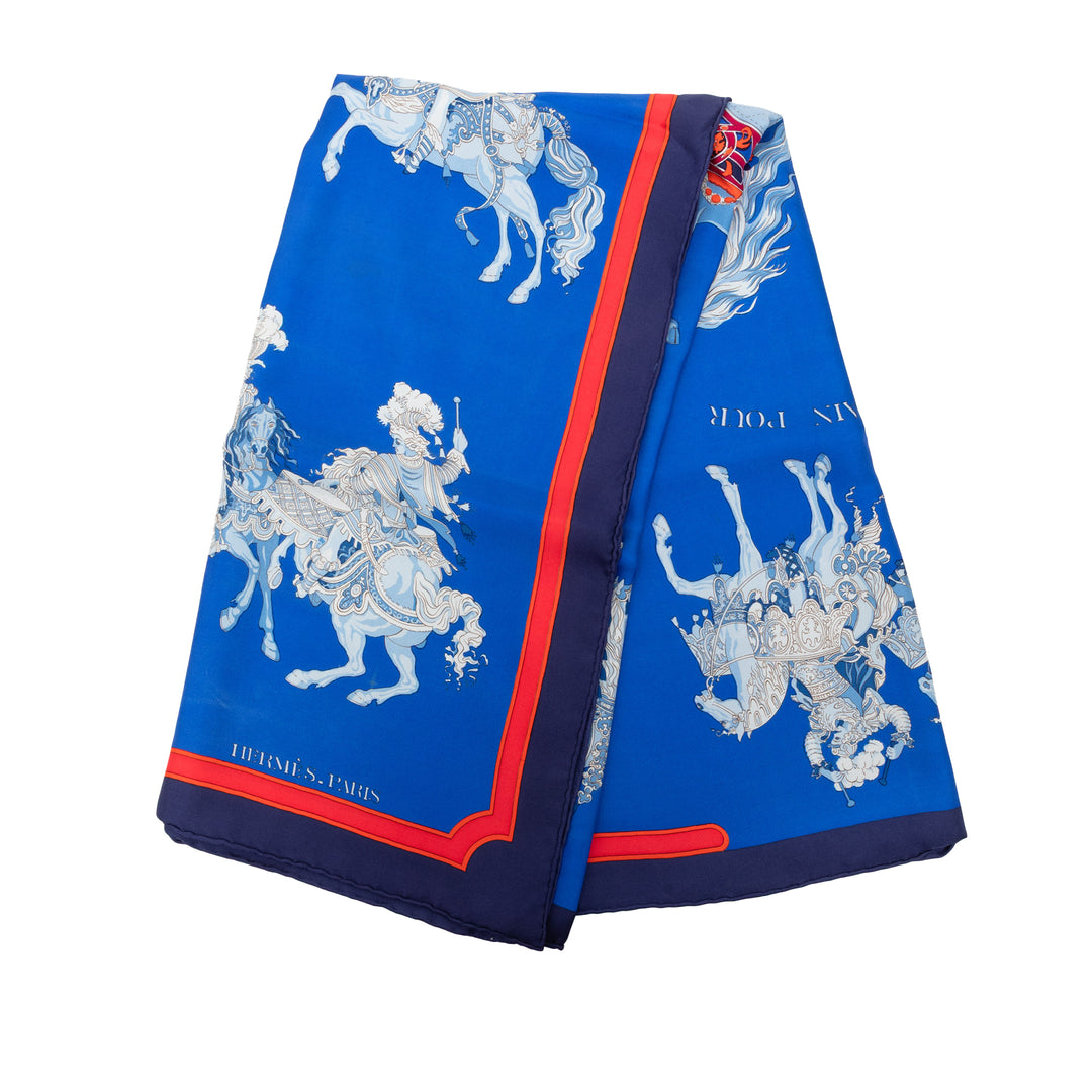 Carrousel Foulard 90 Bleu