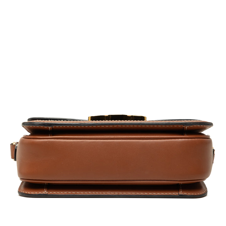 Celine Triomphe et Triomphe Sac Teen Triomphe enduite Marron – vue 3 – GABY PARIS