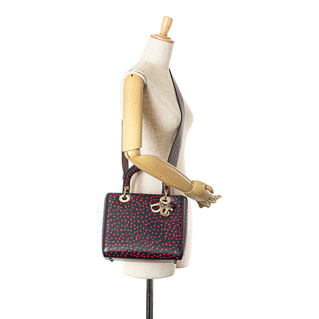 Medium Calfskin I Love Paris Lady Dior Blue - Gaby Paris