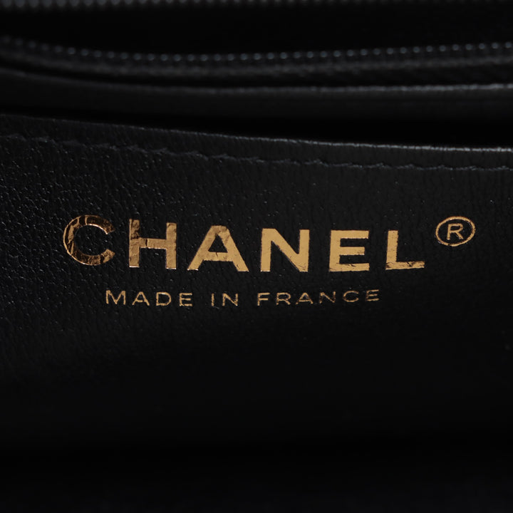 Chanel Mini Rectangular Quilted Jersey Flap Bleu