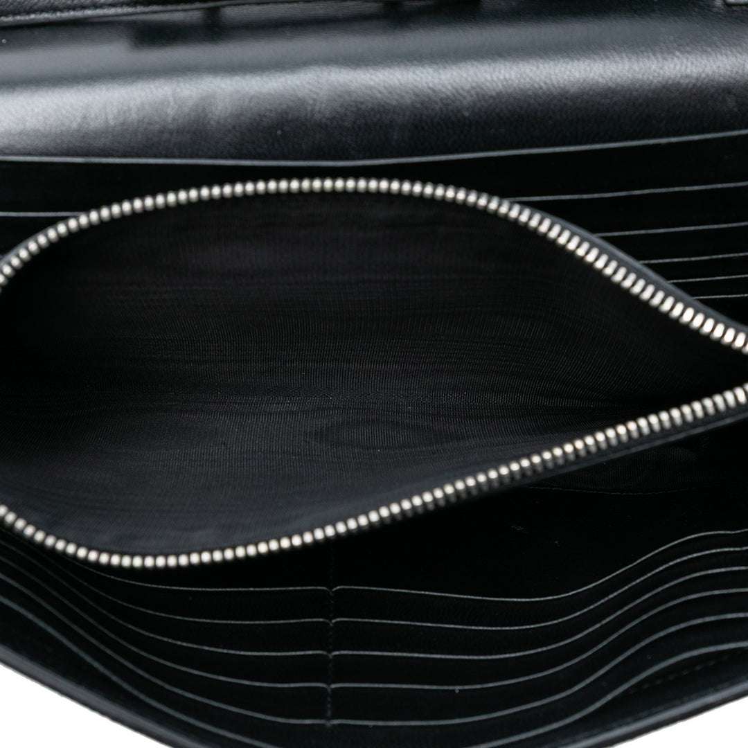 Saint Laurent Python Embossed Daim Monogram Kate Wallet on Chain Noir – GABY PARIS Authentique