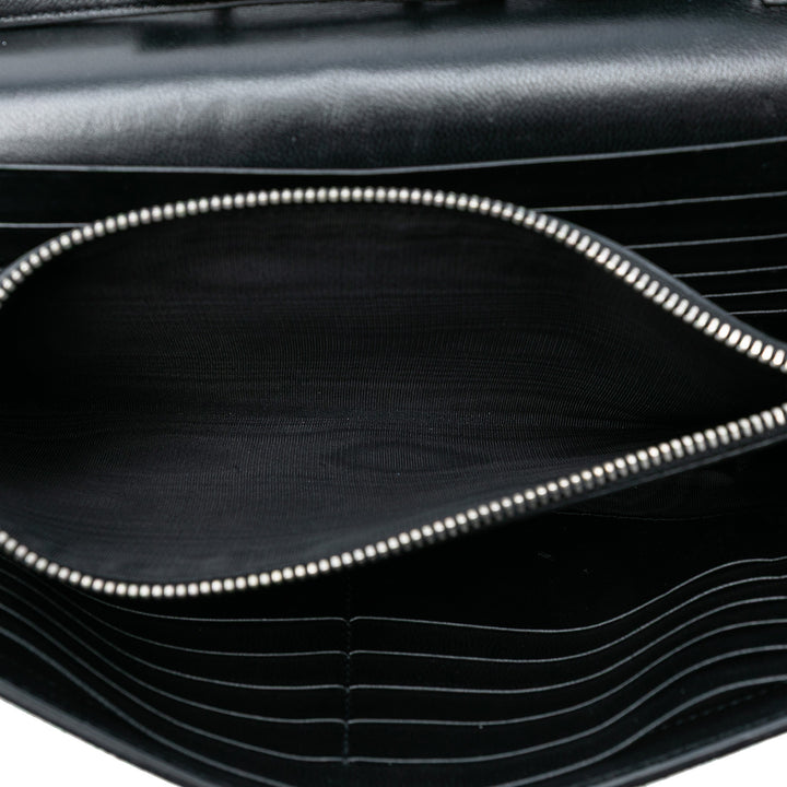 Saint Laurent Python Embossed Daim Monogram Kate Wallet on Chain Noir – GABY PARIS Authentique