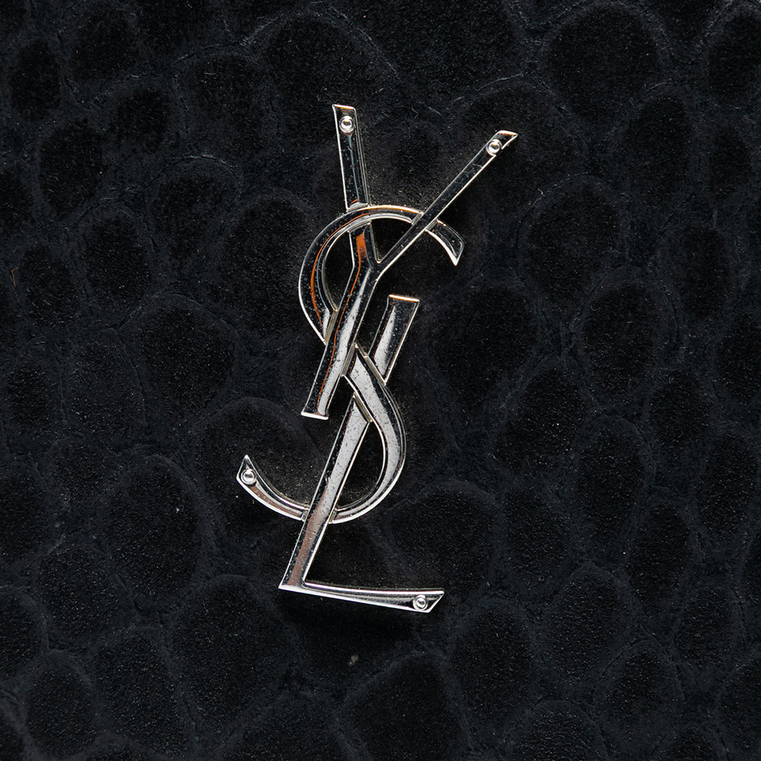 Saint Laurent Python Embossed Daim Monogram Kate Wallet on Chain Noir – GABY PARIS Authentique