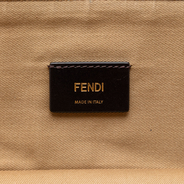 Fendi Zucca Coated Toile Karligraphy Sac de voyage