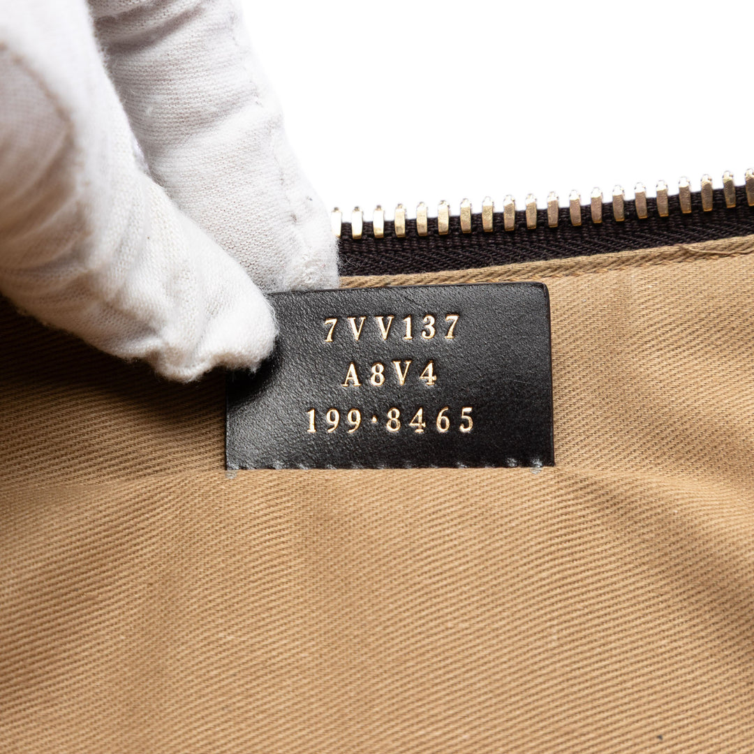 Fendi Zucca Coated Toile Karligraphy Sac de voyage