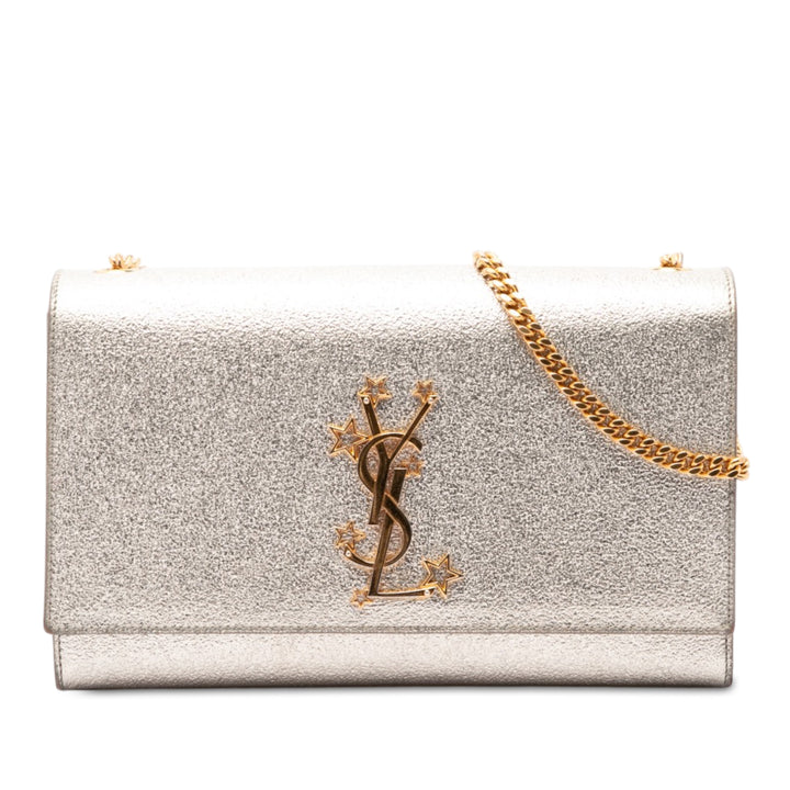 Saint Laurent Métallisé Texturé Star Kate Sac Cuir de veau Doré – vue principale – GABY PARIS