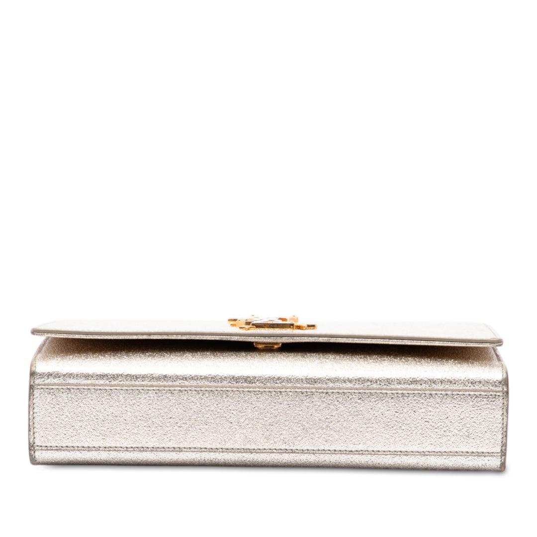 Saint Laurent Métallisé Texturé Star Kate Sac Cuir de veau Doré – vue 3 – GABY PARIS